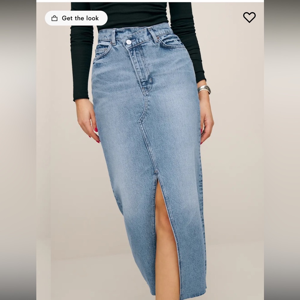 Reformation Nile long demin skirt - Picture 8 of 8